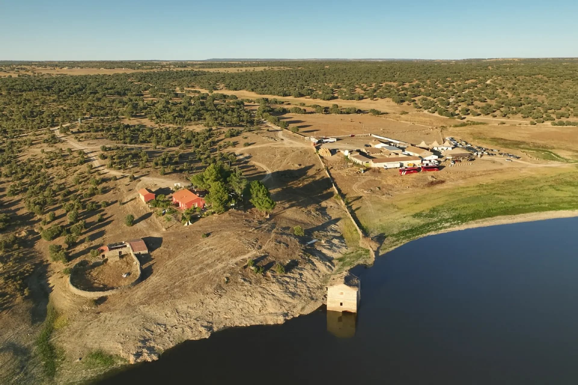 Finca La Riberita aerial view